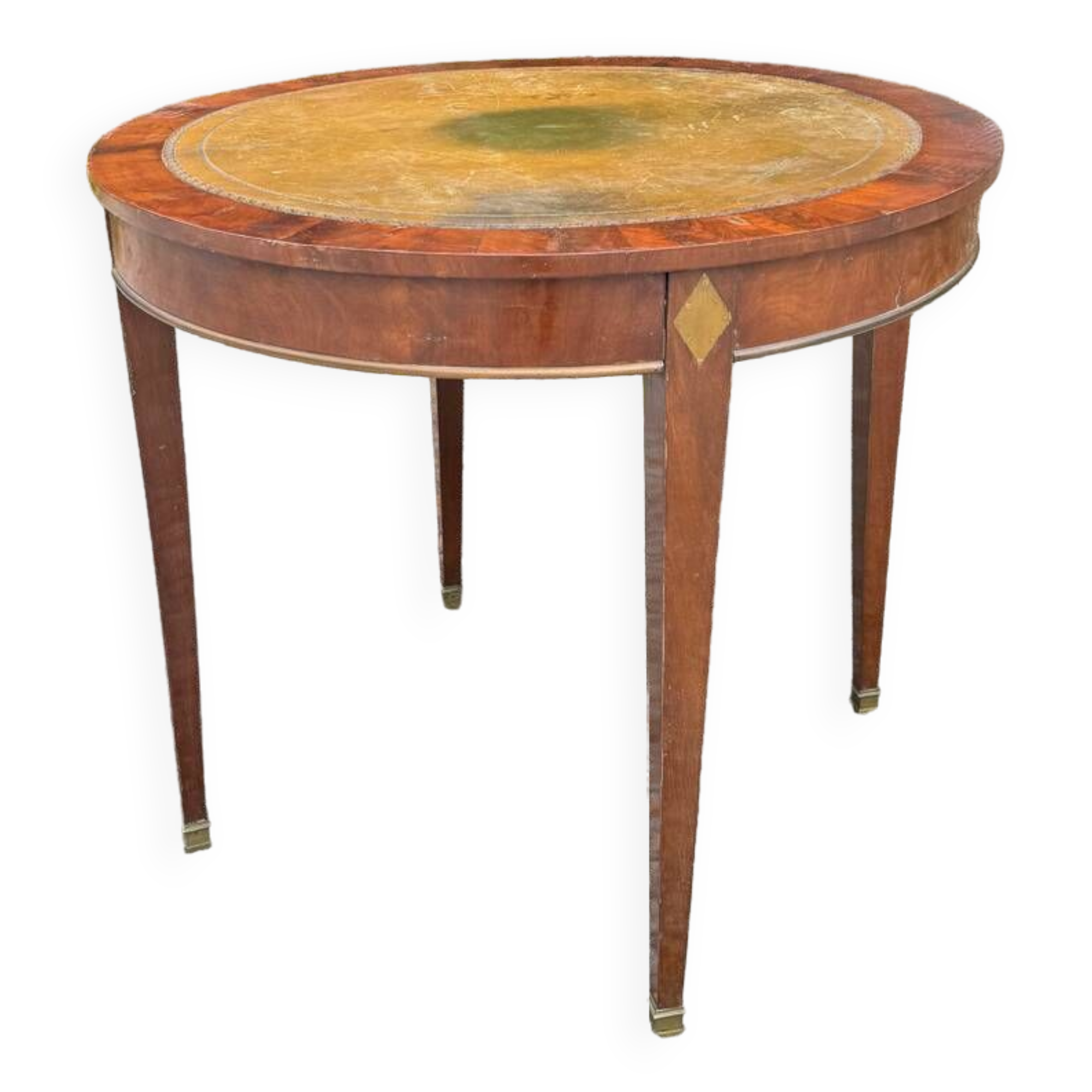 Living Room Table, Mahogany Pedestal Table, Directoire Period, 18th Century