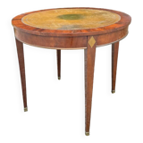 Living Room Table, Mahogany Pedestal Table, Directoire Period, 18th Century