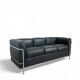 LC2 Le Corbusier 3-seater sofa published by Cassina