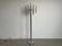 Sculptural tubular floor lamp in chrome metal, Space Age, Reggiani style