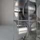 Max Sauze original aluminium geometric wall sconce, 1970s
