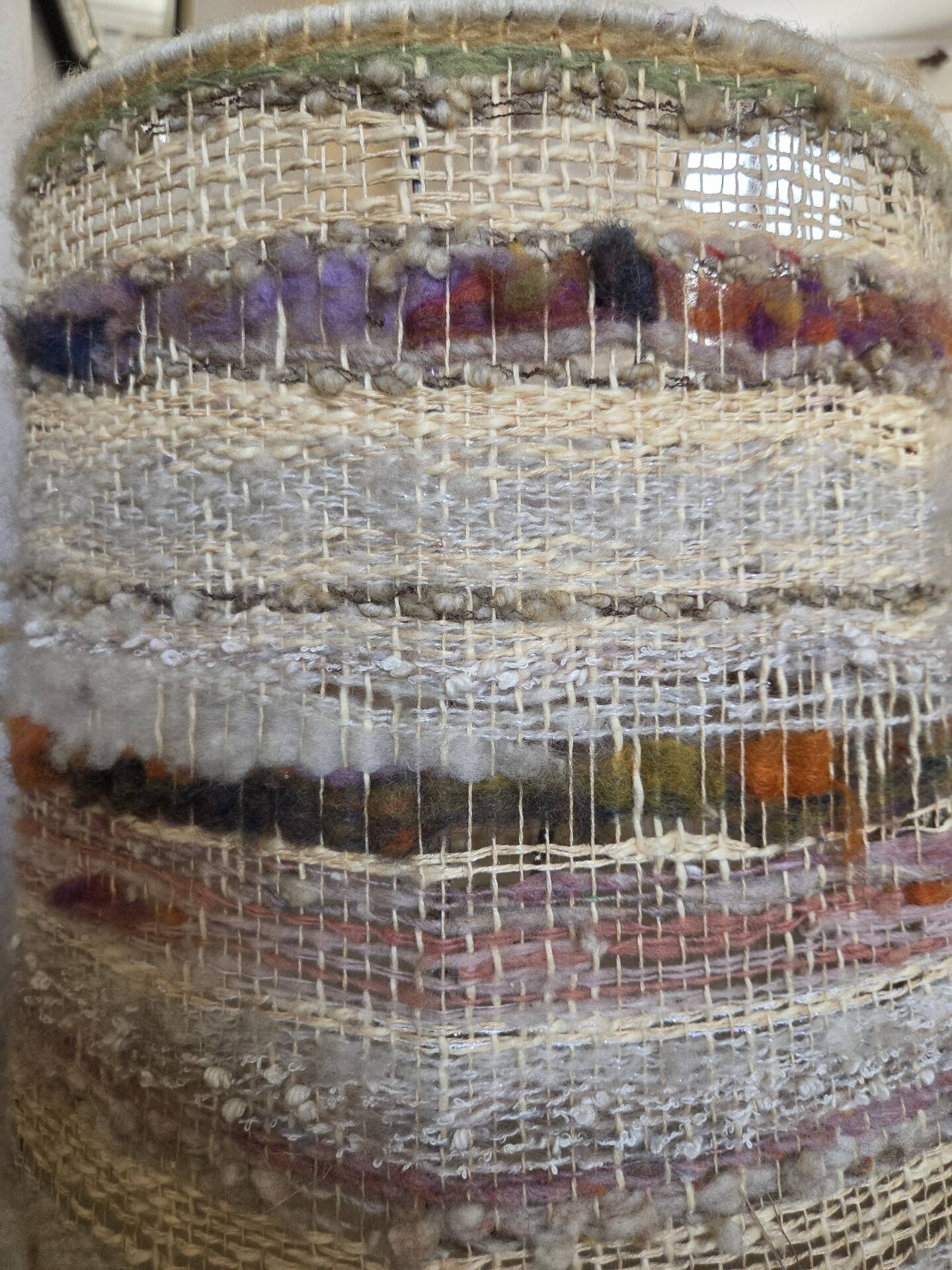 Vintage wool lampshade