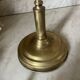 Large vintage lamp in brass with a pink opaline shade.