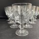 10 crystal port stemmed glasses - XXth