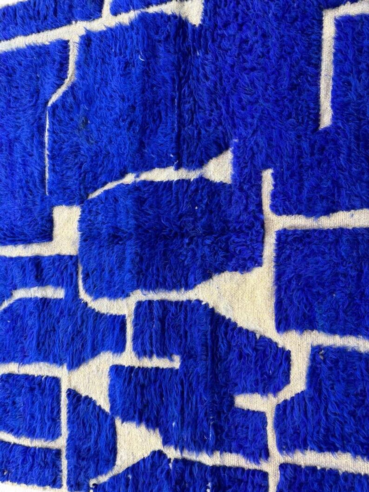 Tapis en laine petit taille fait main 100 x 200 cm