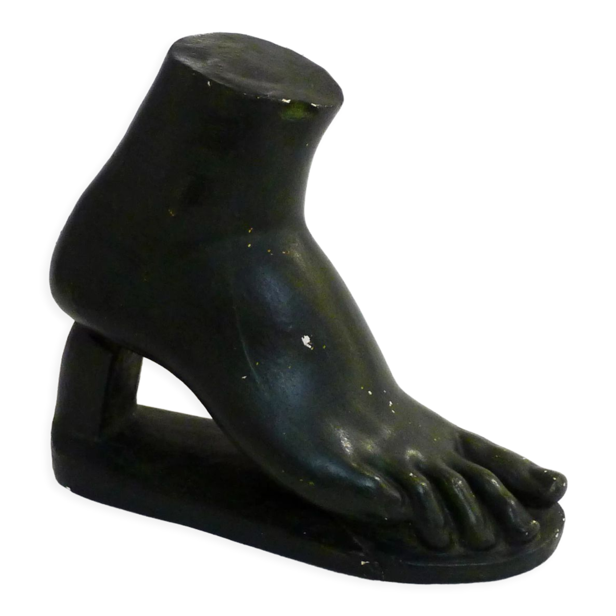 Sculpture pied en plâtre