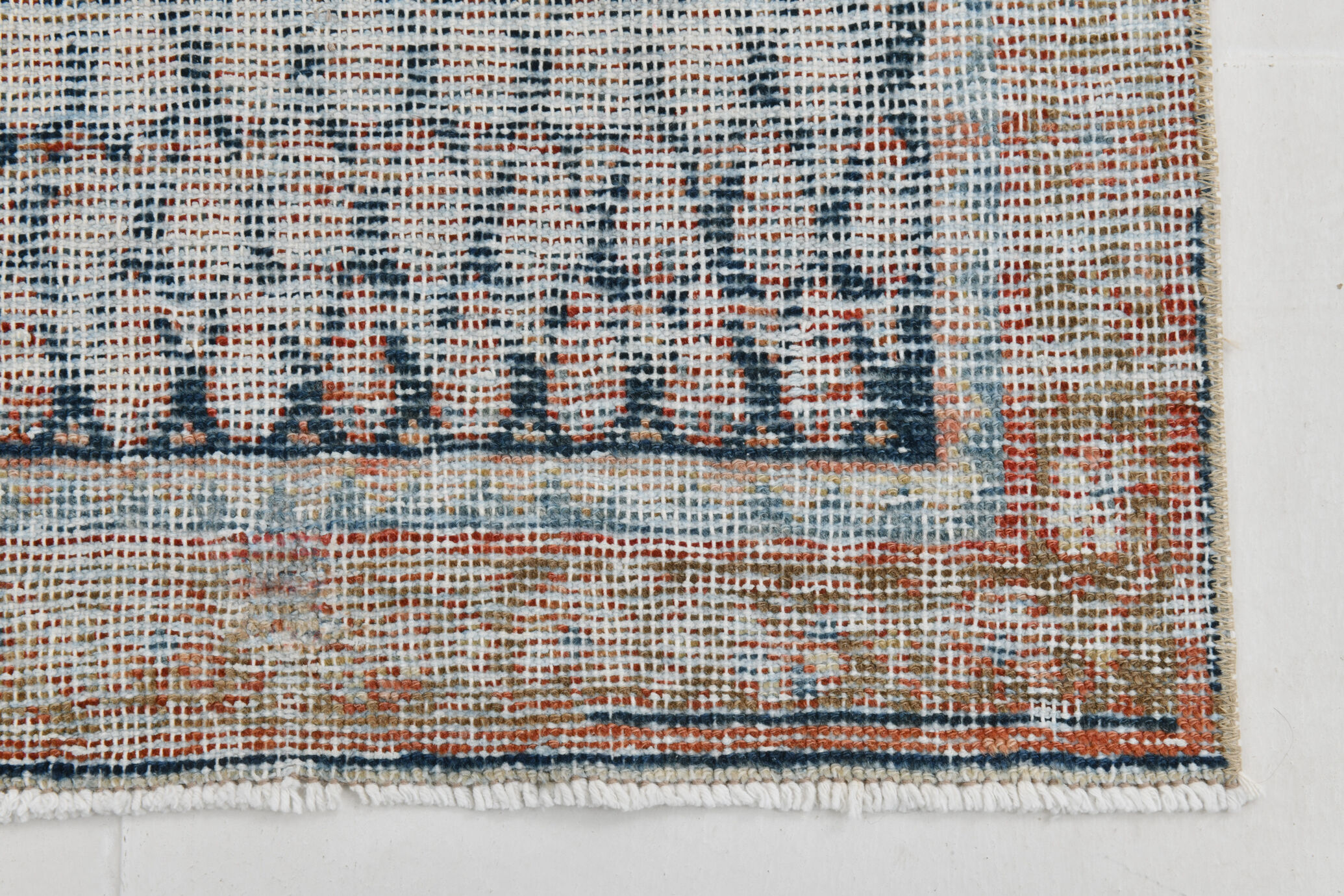 Navy blue persian runner rug, 365x77cm