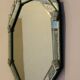 Octagonal Venetian mirror, 63x60cm.
