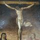 Christ on the cross, oil on copper, 17th century