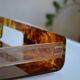 Acrylic plateau with tortoiseshell pattern Jansen Mercier Willy Rizzo