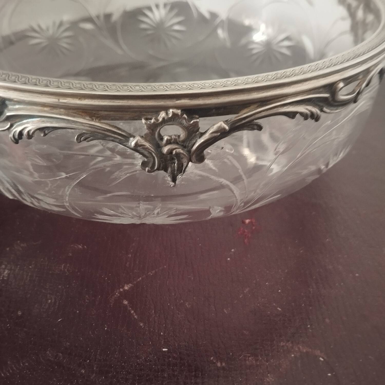 Coupe cristal argent massif