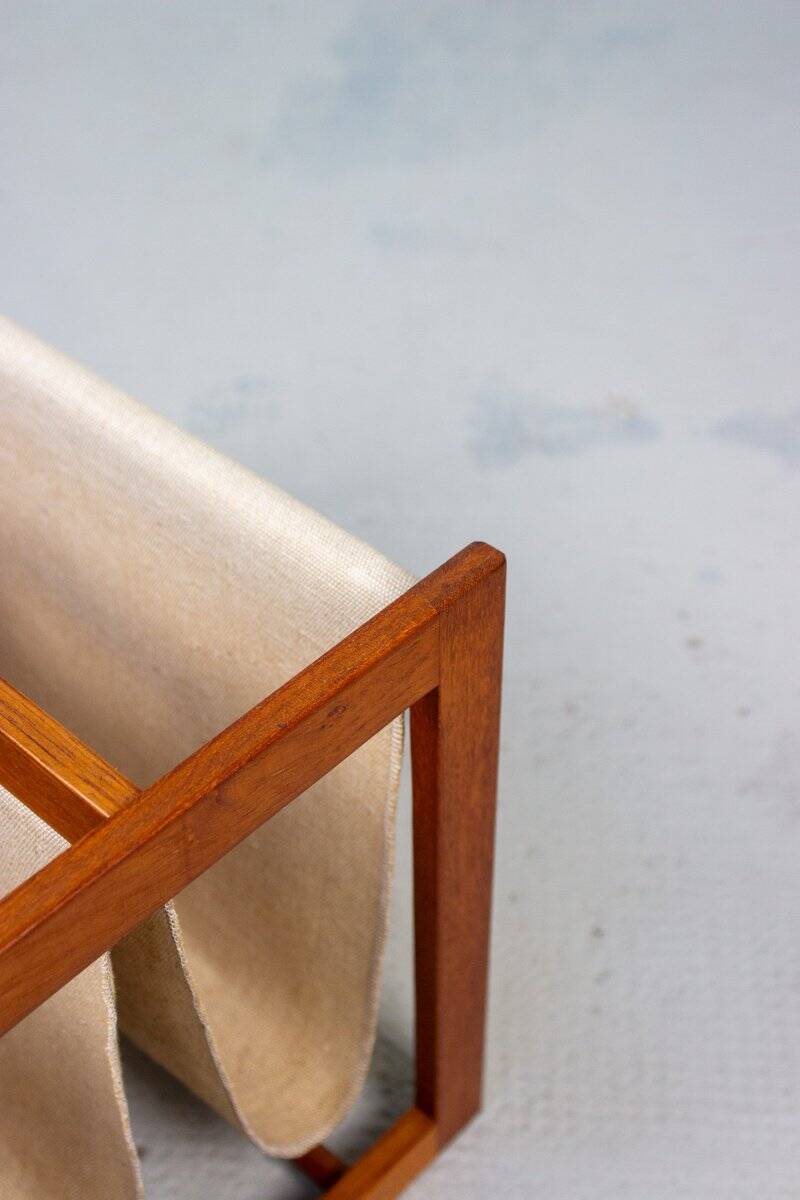 Vintage Teak Magazine Rack by Aksel Kjersgaard, 1960s