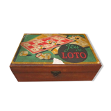 Old wooden lotto game