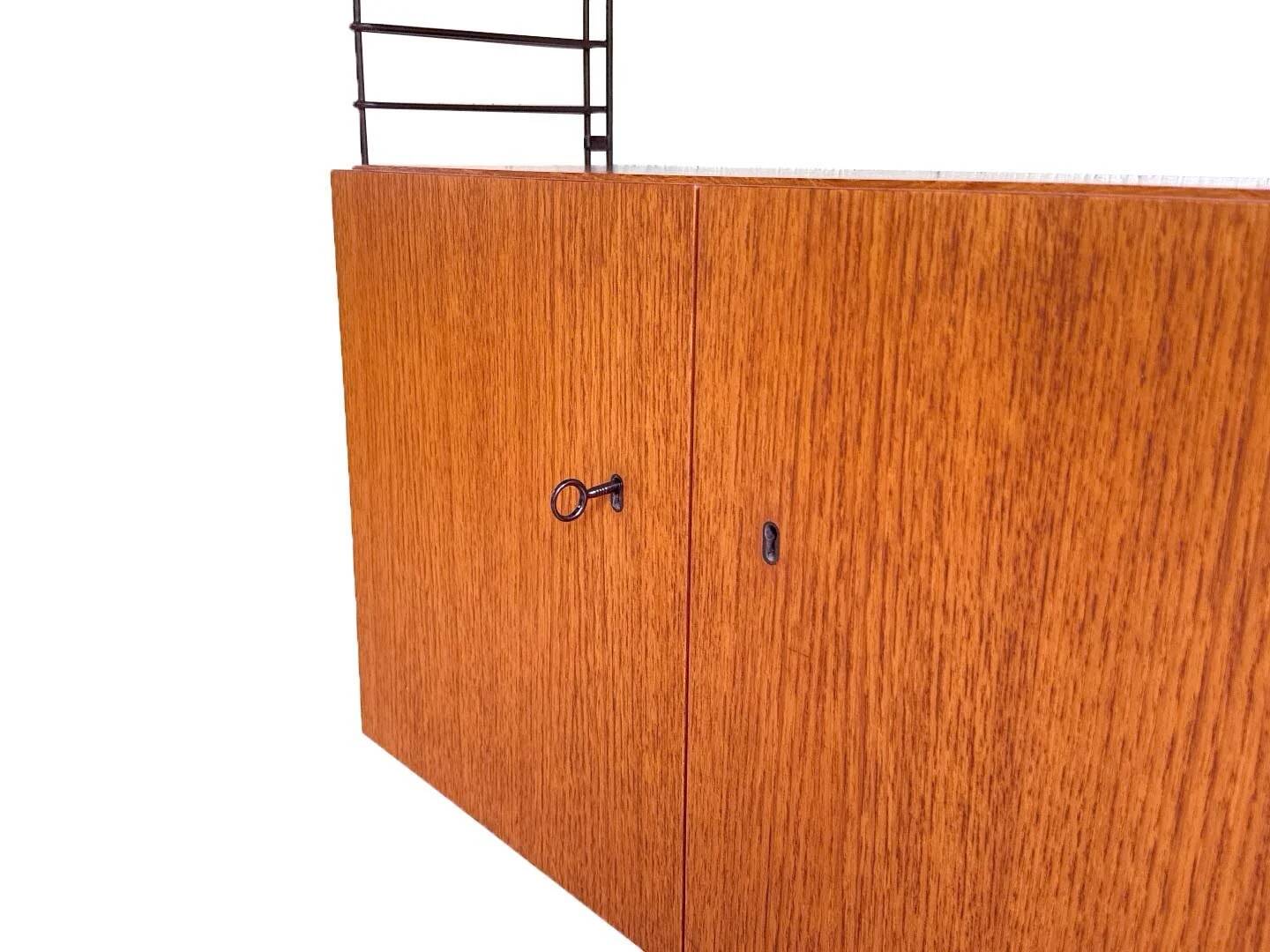 Système mural modulaire vintage par Musterring – unité murale compacte