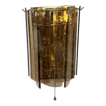 Wall lamp sconce in Hollywood Regency style, Sölken Leuchten, Germany, 1980