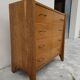 Vintage chest of drawers with compass feet, 1950s, 4 drawers