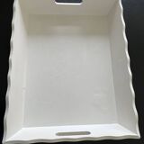 Plateau blanc Shabby