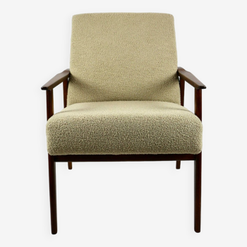 Beige Boucle Easy Chair, 1970s