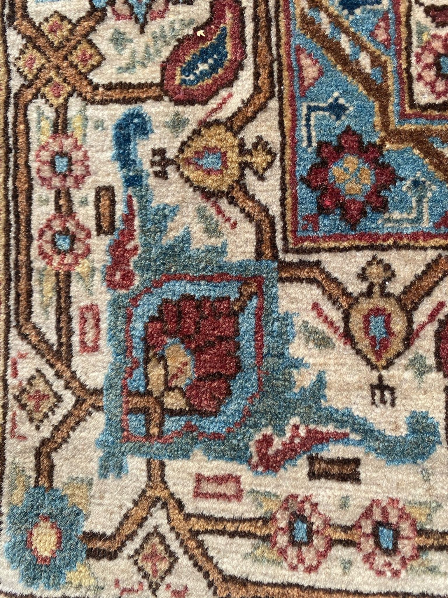 Old Persian Orient ghoom rug handmade 142x205 cm