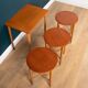 Retro 1960s Poul Hundevad Teak Nest of Three Coffee Nesting Tables