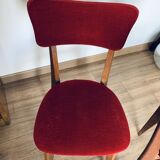 2 red chairs