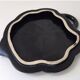 Vintage 1950s black leaf ceramic cheese board