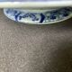 Assiette sur piédouche en faïence bleue et blanche Creil & Montereau, service "Japon", XIXème siècle