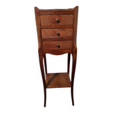 Louis XV style bedside table in marquetry