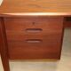Vintage desk by Wilhelm Renz in double-sided teak, 1960s