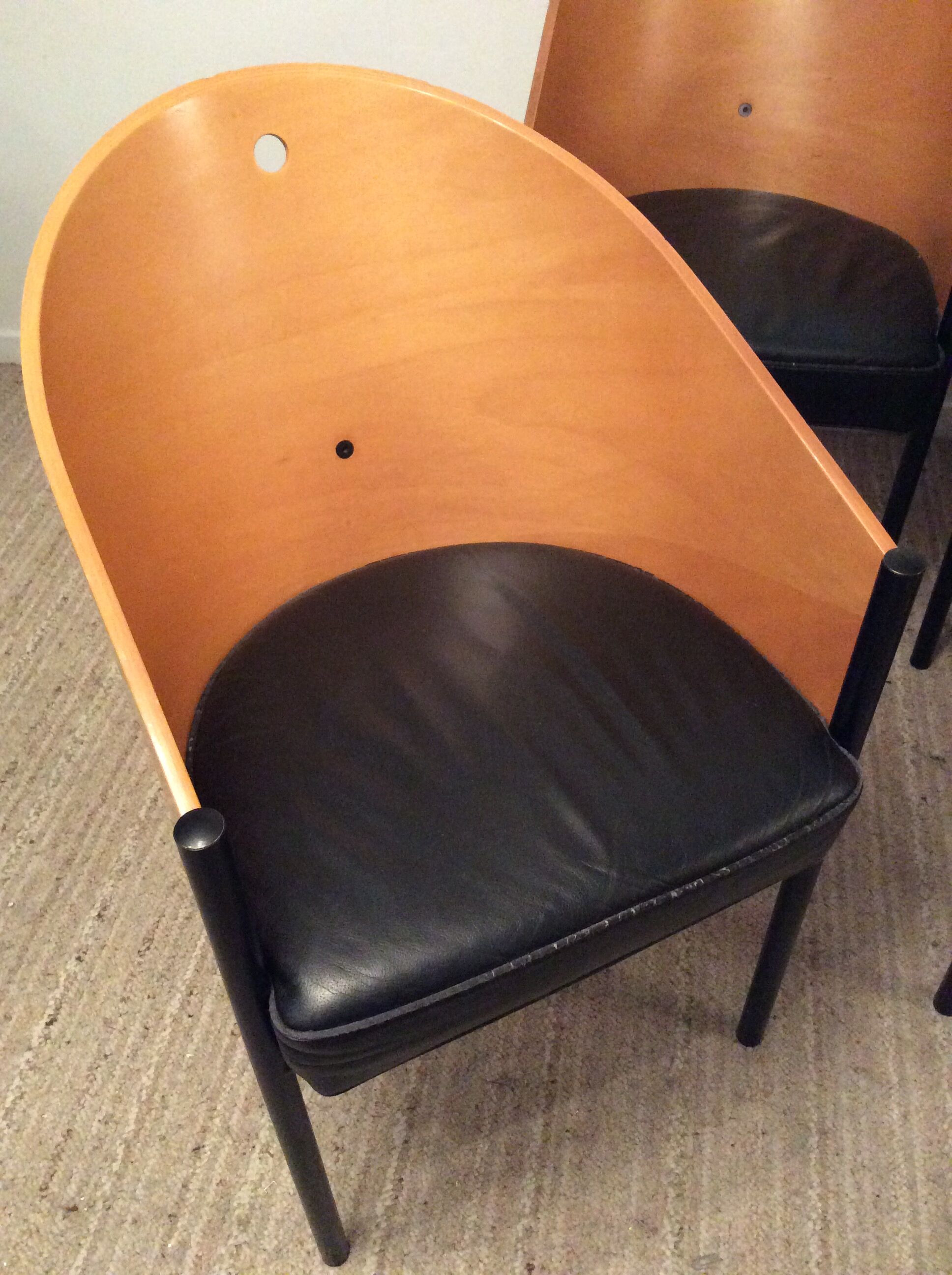 Série de 6 chaises Costes par Philippe Starck