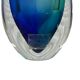 Blue glass vase
