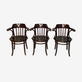 Set of three chairs model no.13 by Thonet 1920