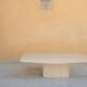 Vintage coffee table in travertine by Stone International editions, Italy