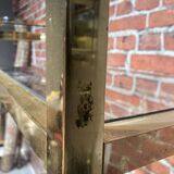 Gold metal shelf
