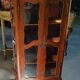 Vitrine d’époque Louis XV en bois de rose marqueté