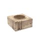 Travertine cubic vide poche / ashtray, Cerri Nestore, Italy, 1970s