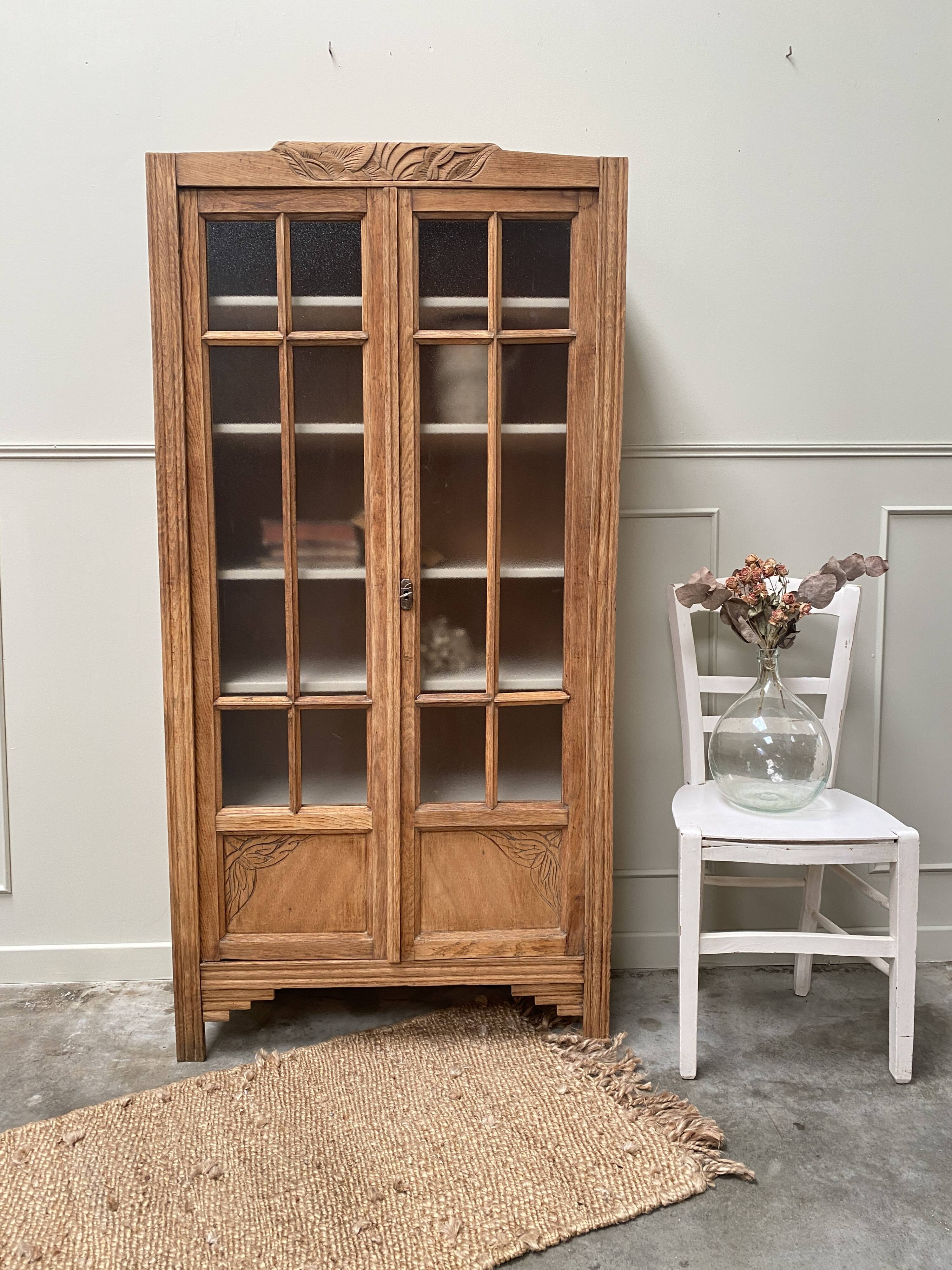Armoire parisienne Art déco vitrée