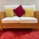 Antique 2-seater rattan sofa from the 70s