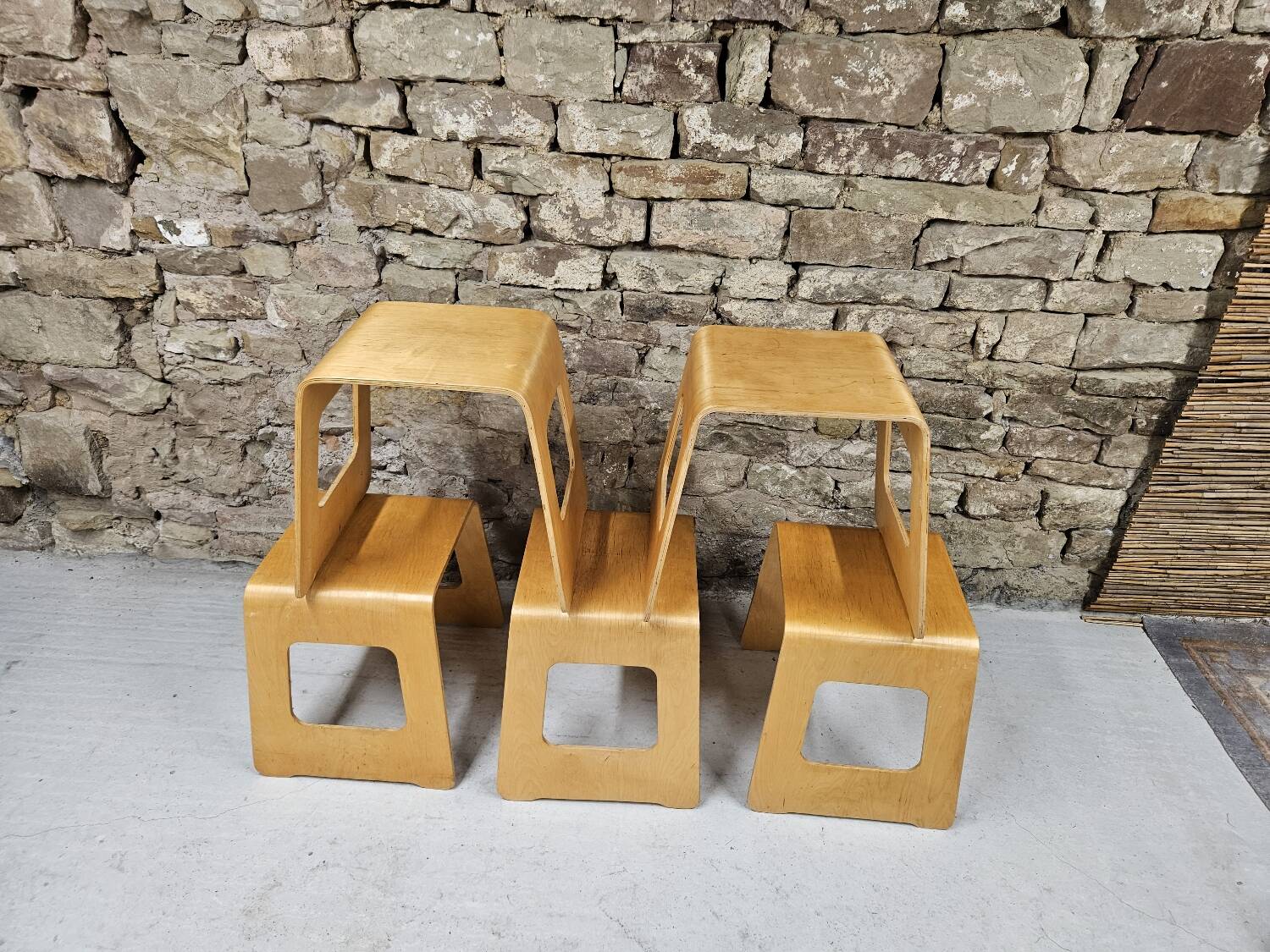 Lot 5 tabourets Lisa Noringer pour Ikea 2000"