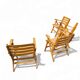 4 chaises pliantes par Ico & Luisa Parisi pour Reguitti, Italie, années 1970