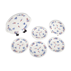 Service gâteaux 10 assiettes à