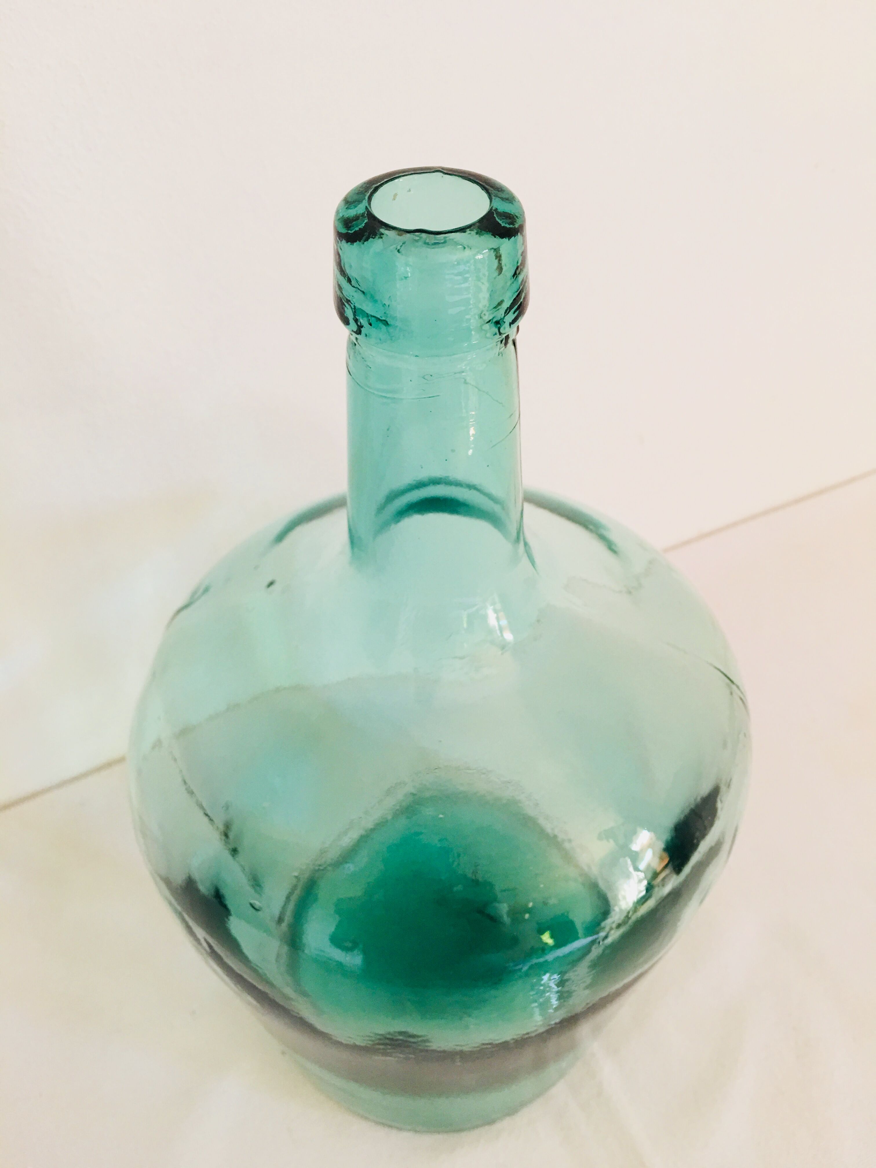 Bluish demijohn 2 liters