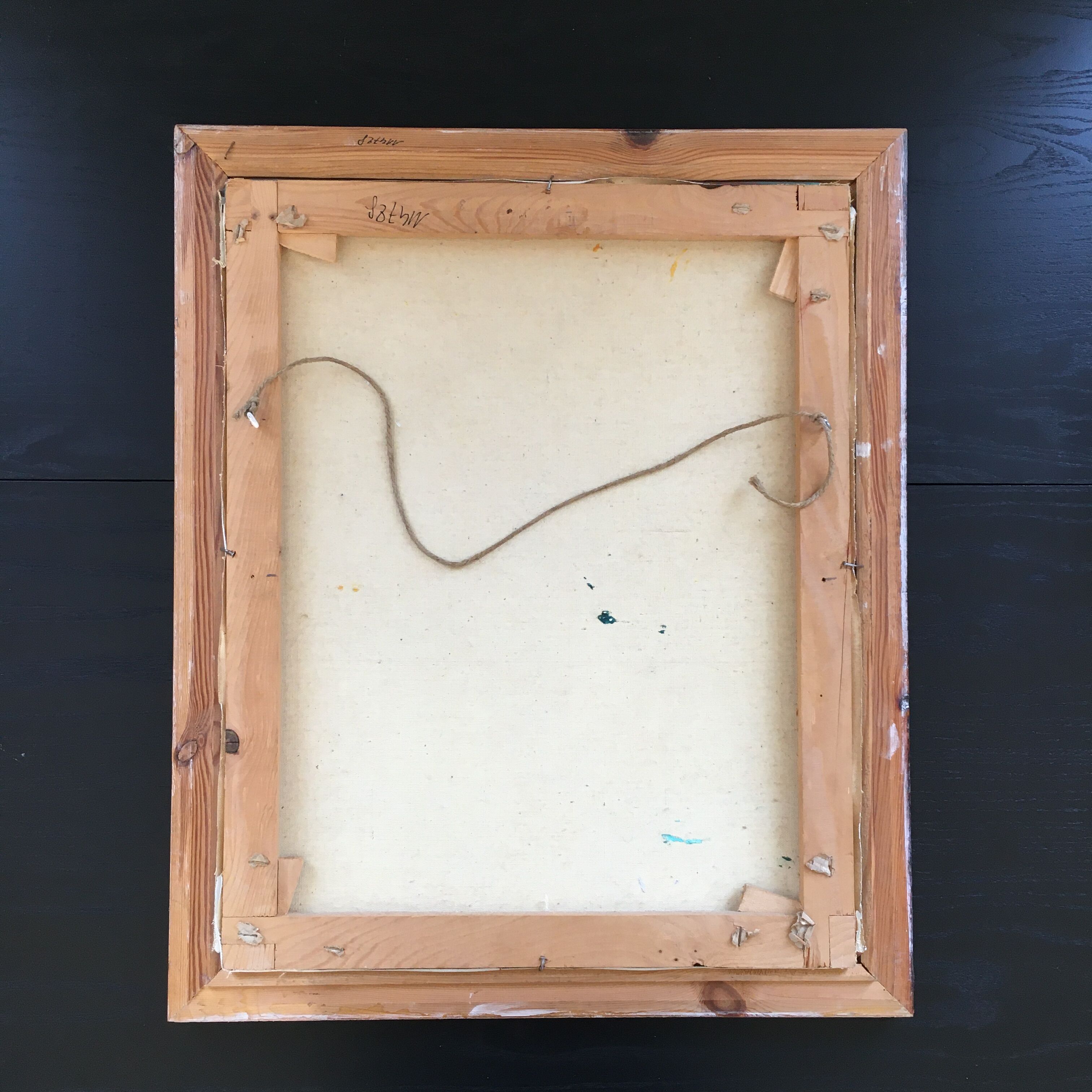 Blue vase bouquet painting