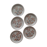Set of dessert plates from the Revernay Art Workshop
