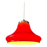 Suspension Space Age red in plexiglass with a chrome top
