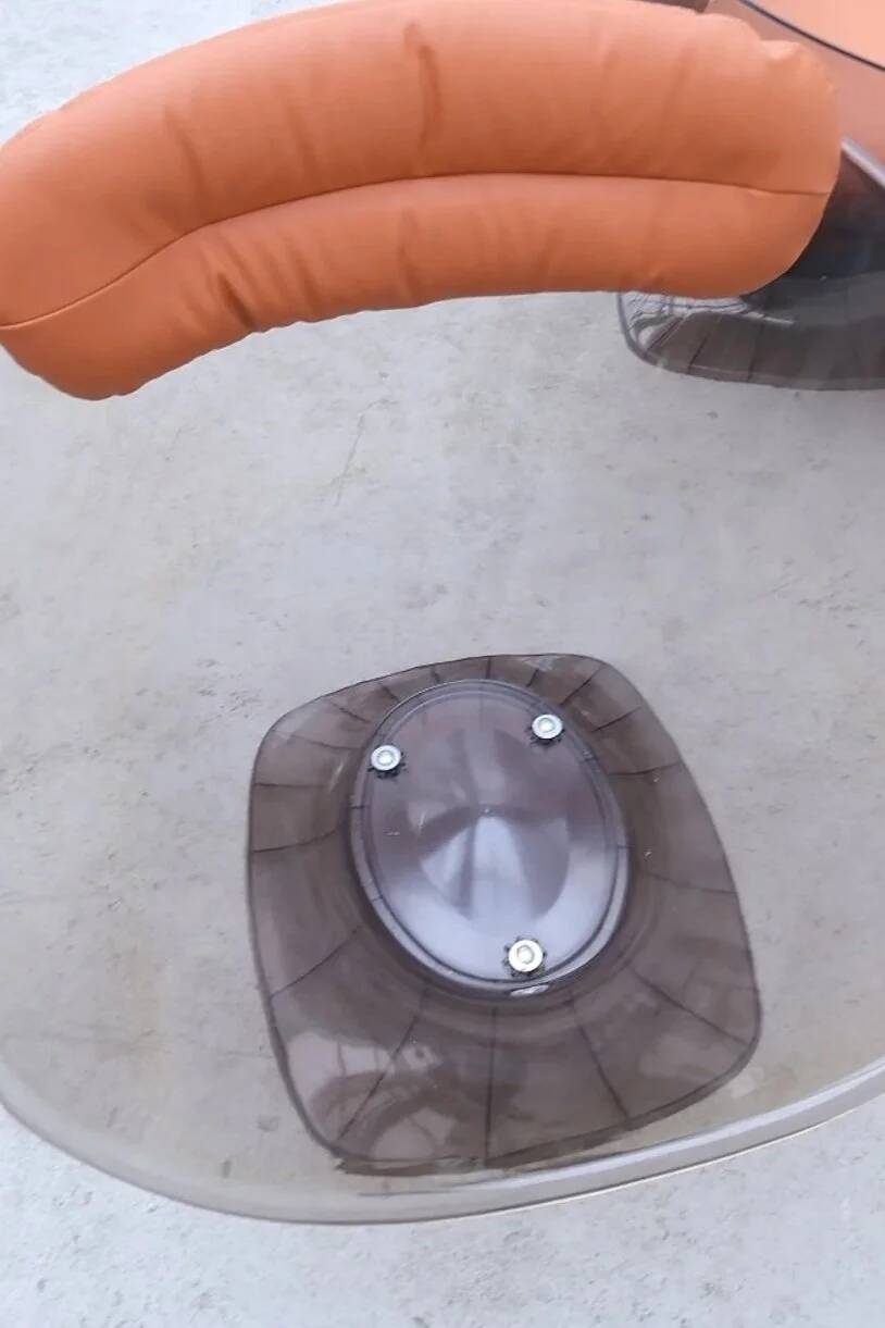 Pair of “Apollo” armchairs by Team TILLBERG for OVERMAN in plexiglass, 1970