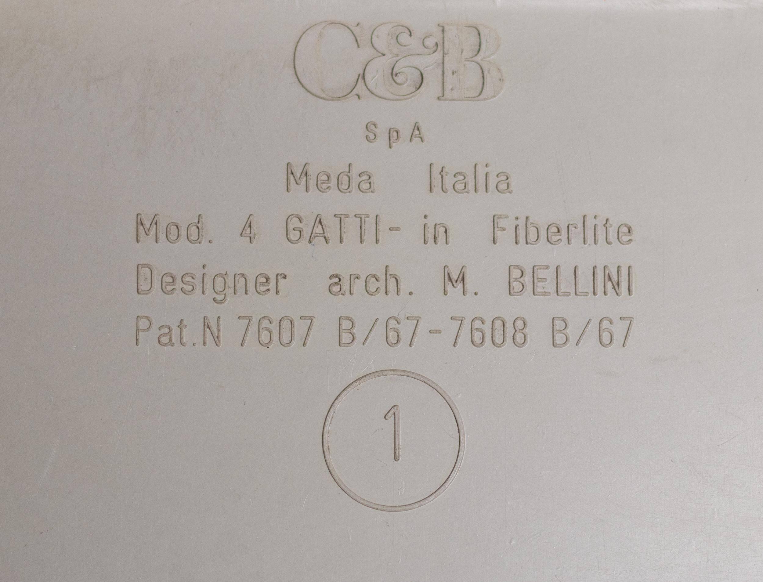 Set of four nesting tables by Mario Bellini, Quattro Gatti, Italy, 1967.