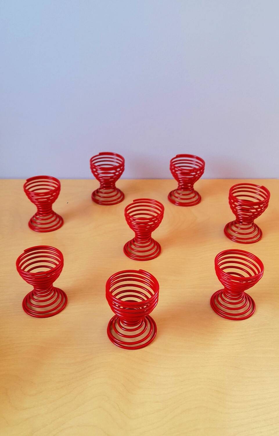 80s spring egg cups