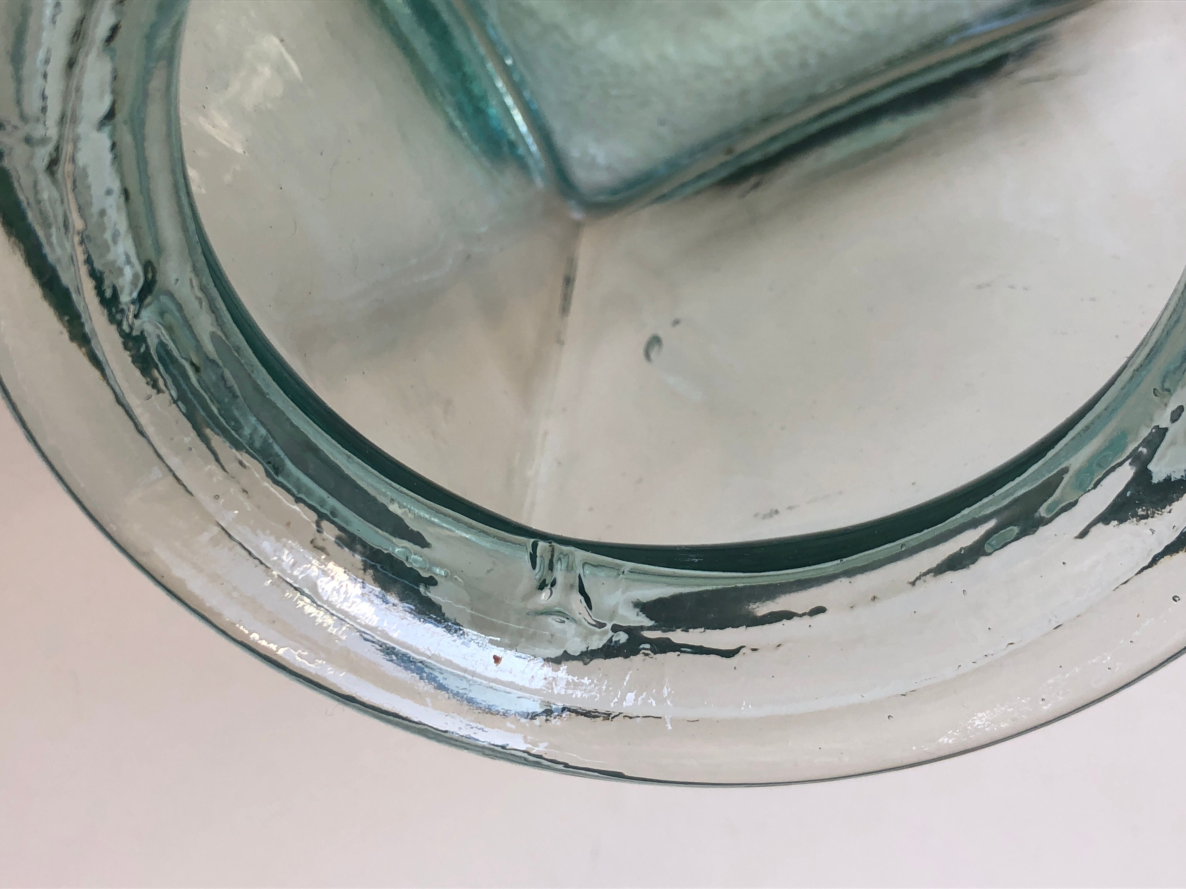 Set of 5 jars glass and Cork. 1970