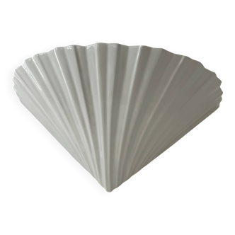 Applique coquillage en porcelaine, France 1970